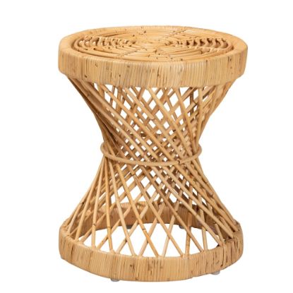 Picture of bali & pari Seville Rattan End Table, 18-1/2inH x 15-3/4inW x 15-3/4inD, Natural