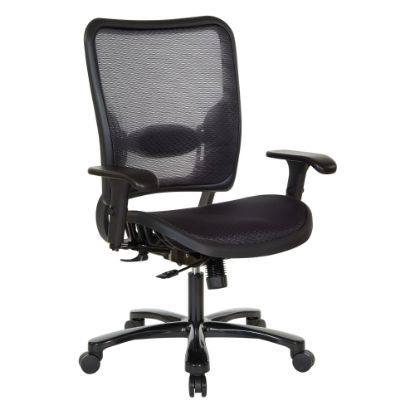 Picture of Office Star Space Seating 75 Series Ergonomic Air Grid Mid-Back Big And Tall Chair, Black