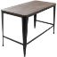 Picture of Lumisource Pia Industrial 48inW Writing Desk, Espresso/Black