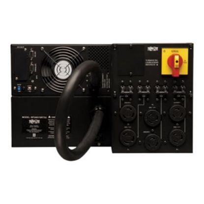 Picture of Tripp Lite UPS Smart Online 8000VA 7200W Rackmount 8kVA 200V-240V USB DB9 Manual Bypass Hot Swap 6URM - UPS - AC 200/208/220/230/240 V - 7.2 kW - 8000 VA - RS-232 - output connectors: 6 - 6U - 19in - attractive black