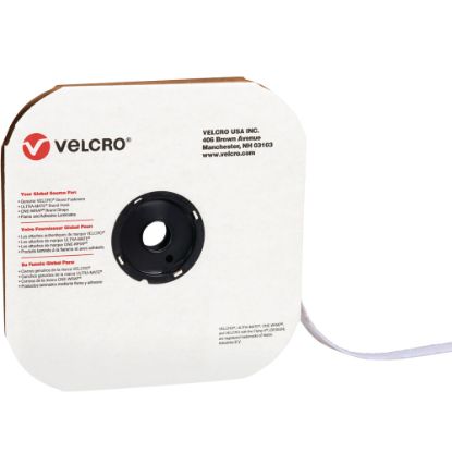 Picture of VELCRO Brand Tape, Hook Strips, 0.5in x 900in, White