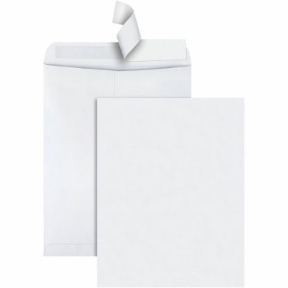 Picture of Quality Park Redi-Strip Catalog Envelopes With Redi-Strip Closure, #15-1/2, 12in x 15-1/2in, White, Box Of 100 Envelopes