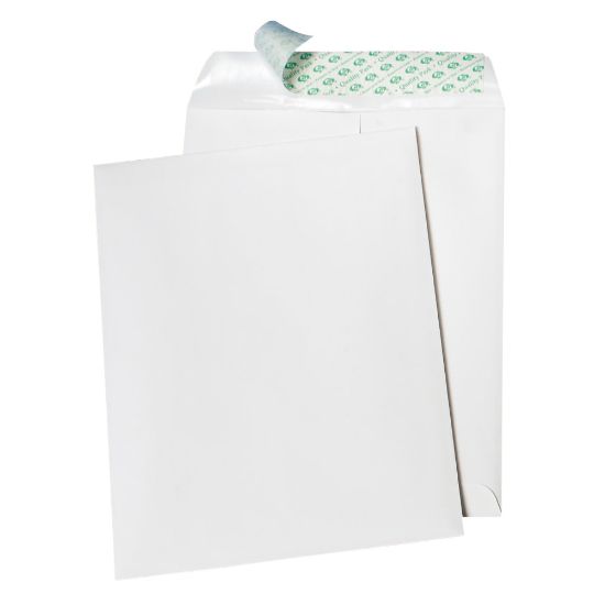 Picture of Quality Park Tech-No-Tear Catalog Envelopes, 9in x 12in, Self-Adhesive, White, Box Of 100