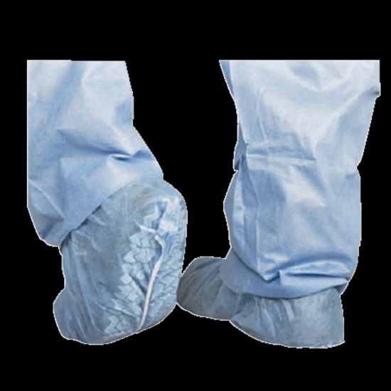 Picture of Medline Skid-Resistant Scrub Shoe Covers, Blue, Pack Of 100