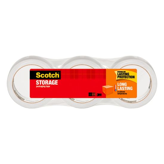 Picture of Scotch Long-Lasting Storage Packaging Tape, 1-7/8in x 54.6 Yd., Pack Of 3 Rolls