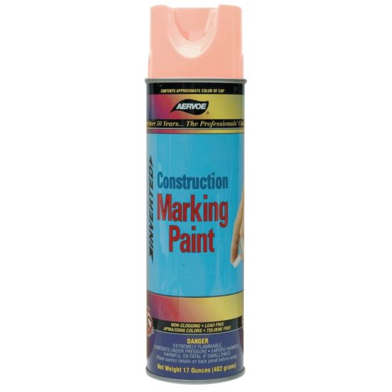 Picture of Aervoe Construction Marking Paints, 20 Oz Aerosol Can, Fluorescent Orange, Pack Of 12 Cans