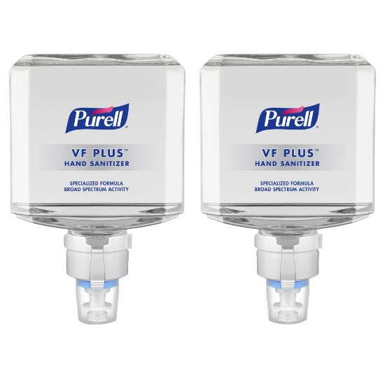 Picture of Purell VF PLUS Gel Hand Sanitizer Refills For ES8 Touch-Free Hand Sanitizer Dispensers, Fragrance Free, 40.6 Oz, Case Of 2 Refills