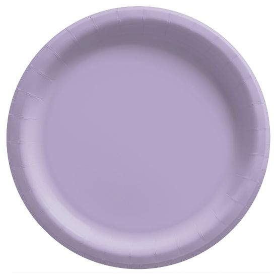 Picture of Amscan Paper Plates, 10in, Lavender, 20 Plates Per Pack, Case Of 4 Packs