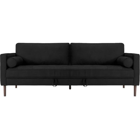 Picture of Nouhaus Module Ergonomic Sofa Bed, 34-1/4inH x 37inW x 85-7/8inL, Black