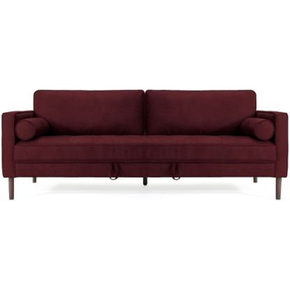 Picture of Nouhaus Module Ergonomic Sofa Bed, 34-1/4inH x 37inW x 85-7/8inL, Bordeaux