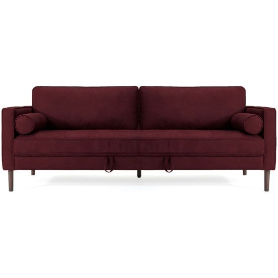 Picture of Nouhaus Module Ergonomic Sofa Bed, 34-1/4inH x 37inW x 85-7/8inL, Bordeaux