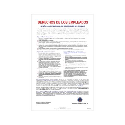 Picture of ComplyRight Federal Contractor Posters, National Labor Relations Act, Spanish, 11in x 17in