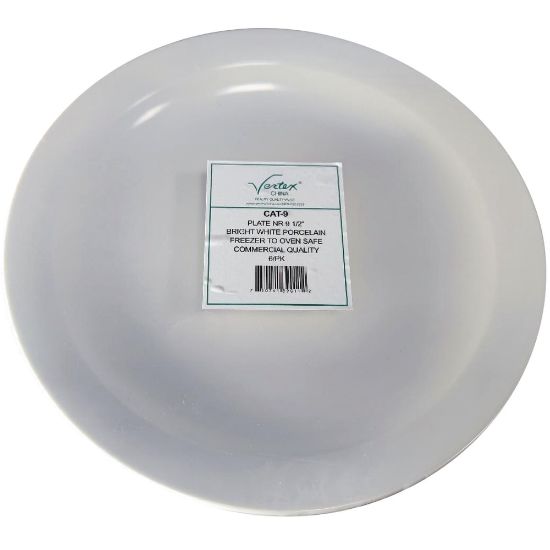 Picture of Hoffman Vertex China Catalina Collection Narrow Rim Plates, 9-1/2in, Bright White, Case Of 24 Plates