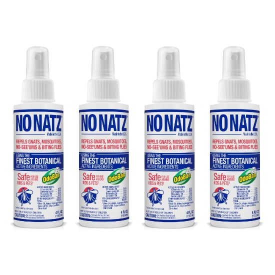 Picture of No Natz Botanical Bug Repellent, 4 Oz, Pack Of 4 Bottles