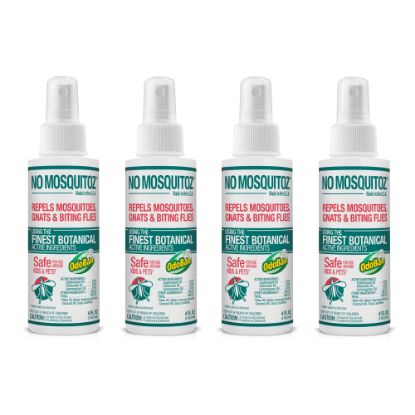 Picture of No Natz No Mosquitoz Botanical Bug Repellent, 4 Oz, Pack of 4 Bottles