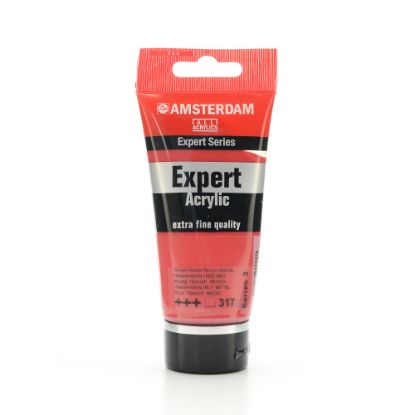 Picture of Amsterdam Expert Acrylic Paint Tubes, 75 mL, Transparent Red Medium, Pack Of 2