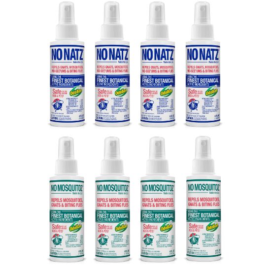 Picture of No Natz No Mosquitoz Botanical Bug Repellent, 4 Oz, Pack Of 8 Bottles