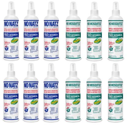 Picture of No Natz No Mosquitoz Botanical Bug Repellent, 8 Oz, Pack Of 12 Bottles