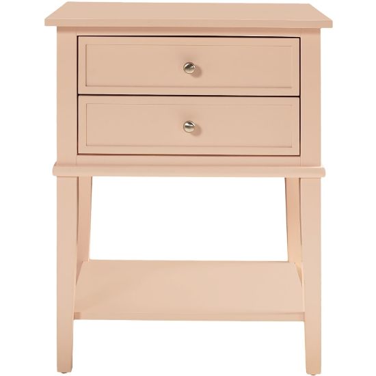 Picture of Ameriwood Home Franklin Accent Table, 28inH x 22inW x 15-1/2inD, Pink