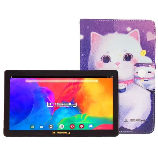 Picture of Linsay F7 Tablet, 7in Screen, 2GB Memory, 64GB Storage, Android 13, Kitty