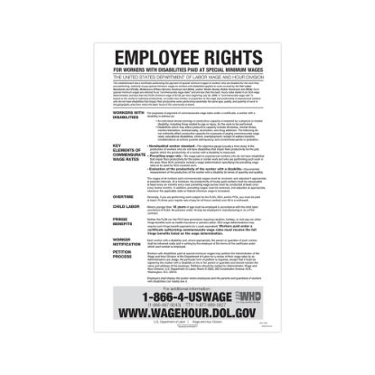 Picture of ComplyRight Federal Contractor Posters, Notice To Workers With Disabilities, English, 11in x 17in