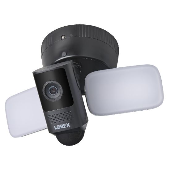 Picture of Lorex W452AS Wi-Fi 2K 4.0-Megapixel Wired Floodlight Security Camera, Black