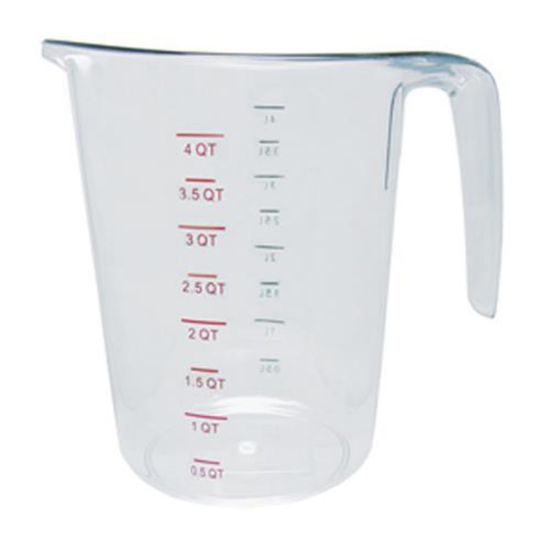 Picture of Update International Polycarbonate Measuring Cup, 4 Qt, White