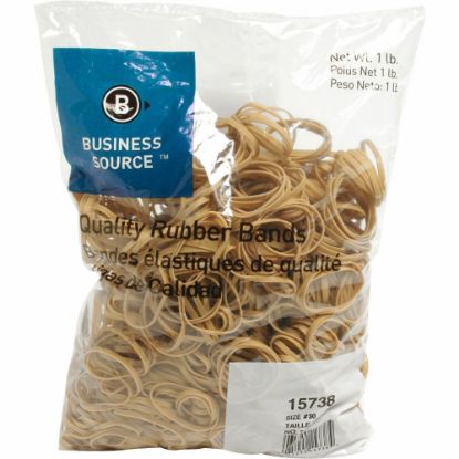 Picture of Business Source Quality Rubber Bands - Size: #30 - 2in Length x 0.1in Width - Sustainable - 1 / Pack - Rubber - Crepe