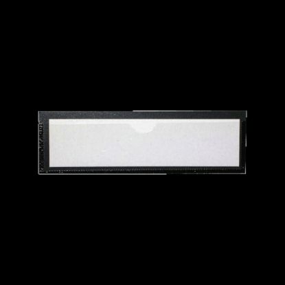 Picture of Tatco Magnetic Label Holders, 1 3/8in x 4 3/8in, Black/White, Pack Of 10