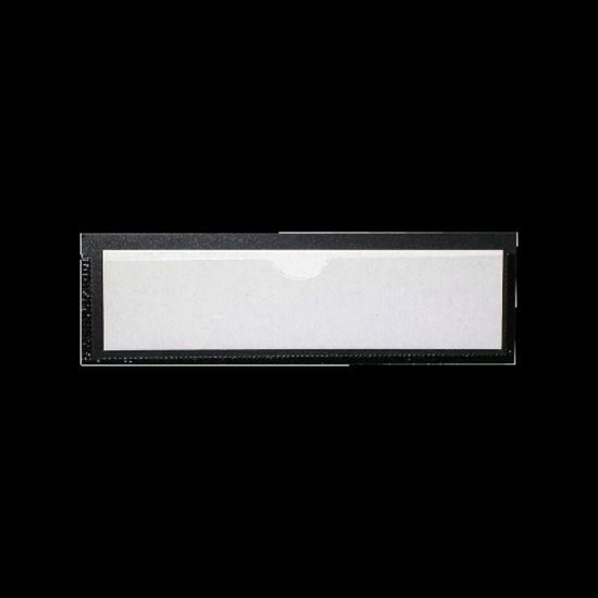 Picture of Tatco Magnetic Label Holders, 1 3/8in x 4 3/8in, Black/White, Pack Of 10