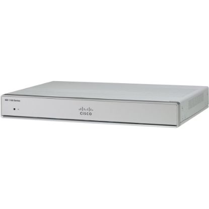 Picture of Cisco C1111-4PWB Wi-Fi 5 IEEE 802.11ac Ethernet Modem/Wireless Router - 5 GHz UNII Band - 108.38 MB/s Wireless Speed - 4 x Network Port - 1 x Broadband Port - USB - PoE Ports - Gigabit Ethernet - VPN Supported - Rack-mountable, Desktop