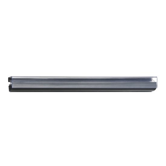 Picture of Ghent 48in Hold-Up Display Rails, Clear/Gray, Carton Of 6 Rails