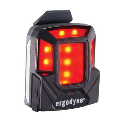 Picture of Ergodyne Skullerz 8993 Hard Had Safety Light, Red/Black