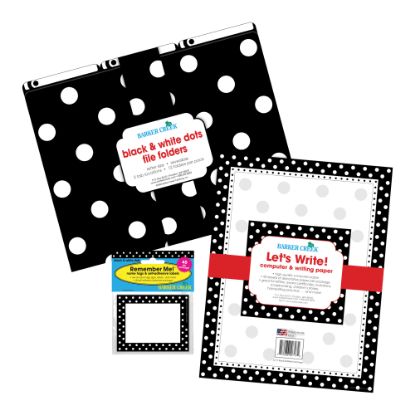 Picture of Barker Creek Get Organized Kit, Letter Size, Black Dot