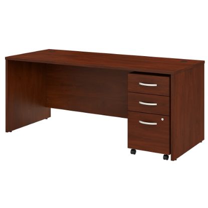 Picture of Bush Business Furniture Studio C 72inW Office Computer Desk With Mobile File Cabinet, Hansen Cherry, Standard Delivery