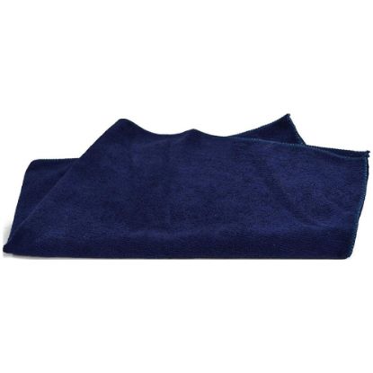 Picture of Pro-Clean Basics Microfiber Terry Hand Towels, 16in x 27in, Navy, Pallet Of 2,700 Towels