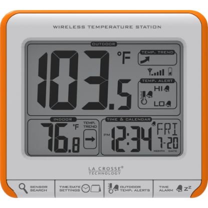 Picture of La Crosse Technology 308-179OR Wireless Weather Station - Clock, Calendar, Alarm - For Indoor, Outdoor