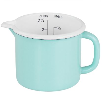 Picture of Martha Stewart Enamel-On-Steel Measuring Cup, 2.5 Cup, Aqua