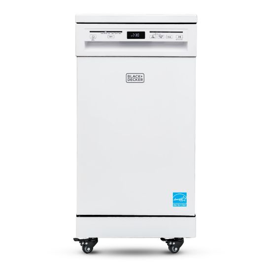 Picture of Black+Decker Portable Dishwasher, 35-11/16inH x 17-11/16inW x 23-5/8inD, White