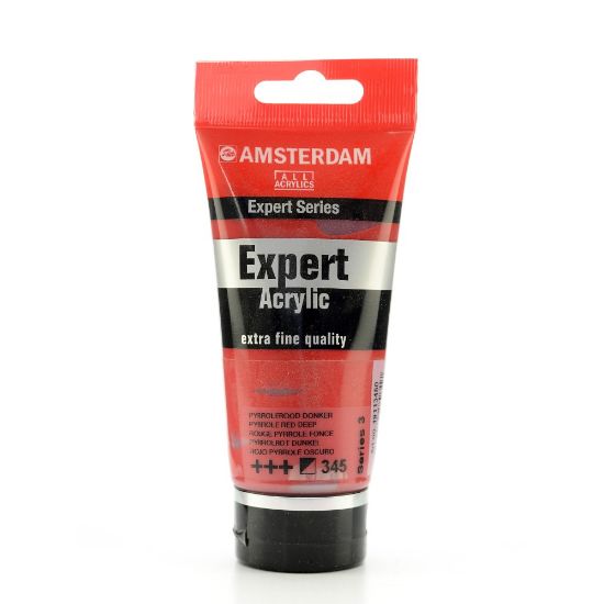 Picture of Amsterdam Expert Acrylic Paint Tubes, 75 mL, Pyrrole Red Deep, Pack Of 2