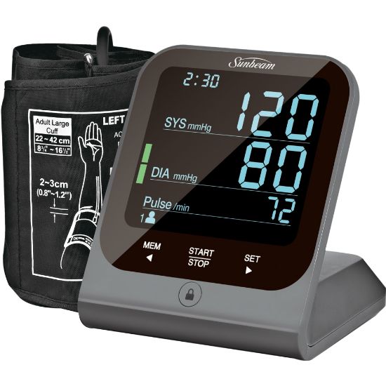 Picture of Sunbeam 16985 Upper Arm Blood Pressure Monitor, Black