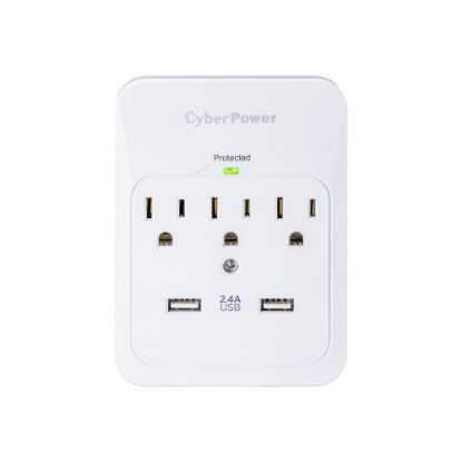 Picture of CyberPower Professional Series CSP300WUR1 - Surge protector - AC 125 V - output connectors: 3