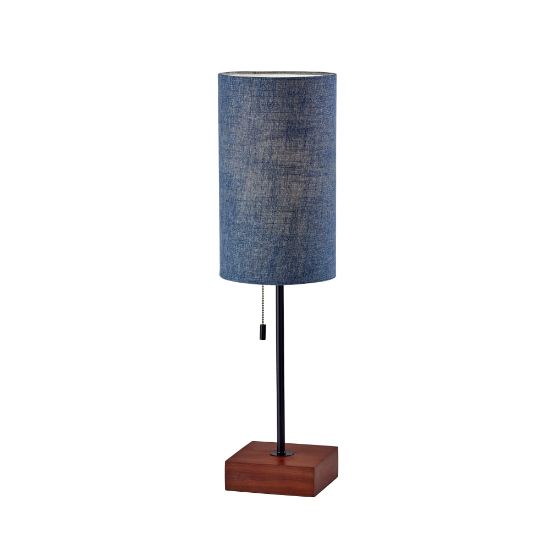 Picture of Adesso Trudy Table Lamp, 26-3/4inH, Walnut/Blue