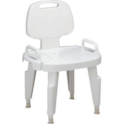 Picture of Medline Guardian Composite Bath Bench With Back, White