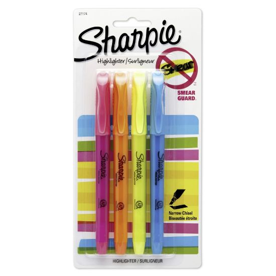 Picture of Sharpie Accent Pocket Highlighters, Assorted, Pack Of 4