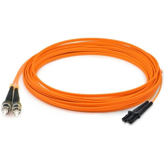 Picture of AddOn 2m MT-RJ to ST OM1 Orange Patch Cable - Patch cable - MT-RJ/UPC multi-mode (M) to ST/UPC multi-mode (M) - 2 m - fiber optic - 62.5 / 125 micron - OM1 - halogen-free - orange