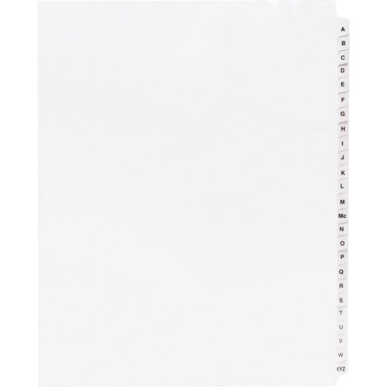 Picture of Sparco A-Z Quick Index Dividers With Contents Page, A-Z, White