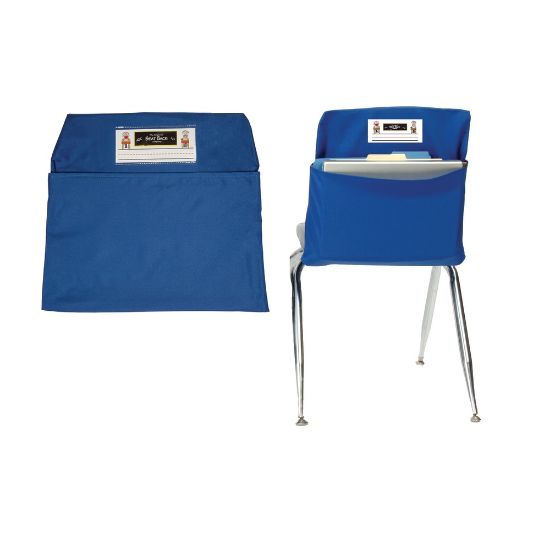 Picture of Seat Sack Chair Pocket, Small, 12in, Blue, Pack Of 2