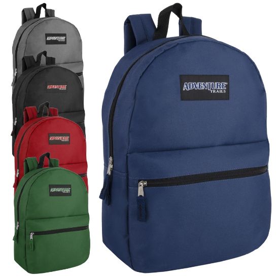 Picture of Trailmaker Classic Backpacks, 5 Assorted Colors, Set Of 24 Backpacks