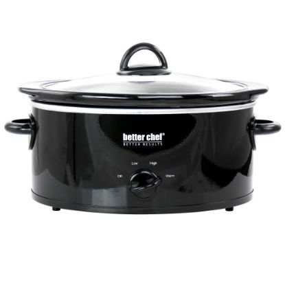 Picture of Better Chef 3-Quart Slow Cooker With Removable Stoneware Crock, Black